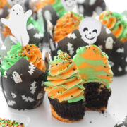 Halloween Swirl Cupcakes.