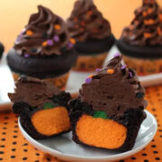 Ultimate Cheesecake Stuffed Halloween Cupcakes