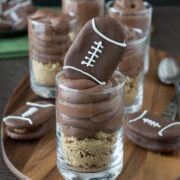 Chocolate Cheesecake Football Shooters