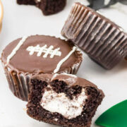 Football Hostess Cupcakes.