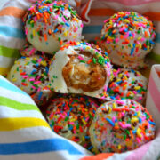 Birthday Cake Bombs from The Domestic Rebel.