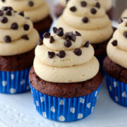 Chocolate Cookie Dough Cupcakes from Your Cup of Cake.