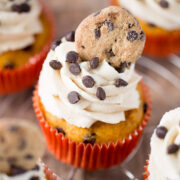Pumpkin Cookie Dough Cupcakes from Your Cup of Cake.