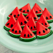 Royal Icing Watermelons from The Bearfoot Baker.