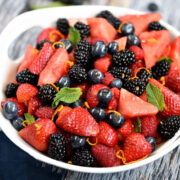 Watermelon Fruit Salad from Cooking with Curls.