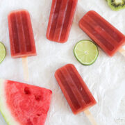 Watermelon Kiwi Popsicles from Yummy Healthy Easy.