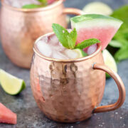 Watermelon Moscow Mule from Cooking with Curls.