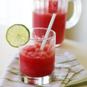 Watermelon Lime Frappe from It Bakes Me Happy.
