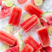 Tequila Lime Watermelon Popsicles from Love and Olive Oil.