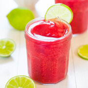 Watermelon Raspberry Slushies from Averie Cooks.