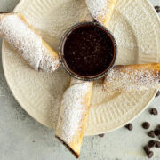 Cookie Dough Flautas from Certified Pastry Aficionado.