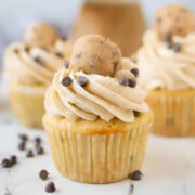 Cookie Dough Cupcakes from Boston Girl Bakes.
