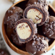 Cookie Dough Brownie Bombs from Something Swanky.