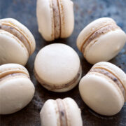 Almond Cookie Dough Macarons from Love & Olive Oil.