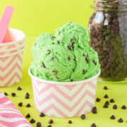Mint Chip Edible Cookie Dough from A Magical Mess.