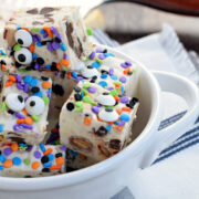 Monster Cookie Dough Fudge from Shugary Sweets.